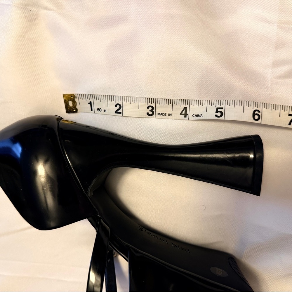 Gianni Bini Black Patent Platform Heels (Size 8.5) 🖤 Black Patent Leather Heels - Picture 9 of 9